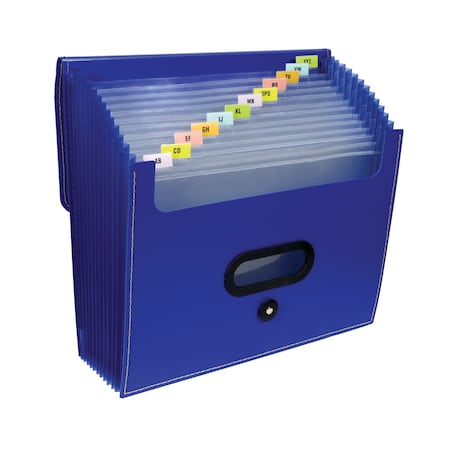 C-Line Products Expanding File 13 Pocket, Blue 48015